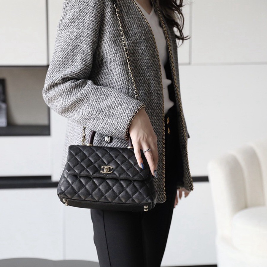 Coco Handle 蜥蜴紋手柄24CM 黑色_9