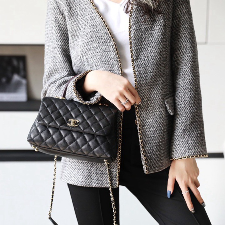 Coco Handle 蜥蜴紋手柄24CM 黑色_10