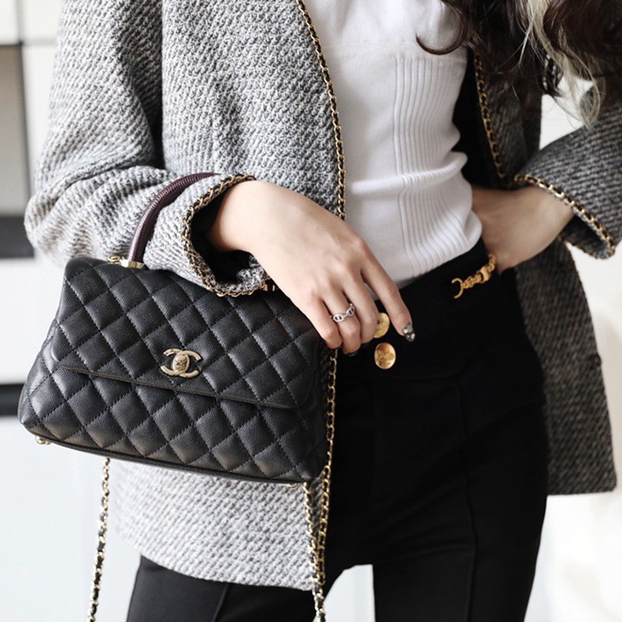 Coco Handle 蜥蜴紋手柄24CM 黑色_11