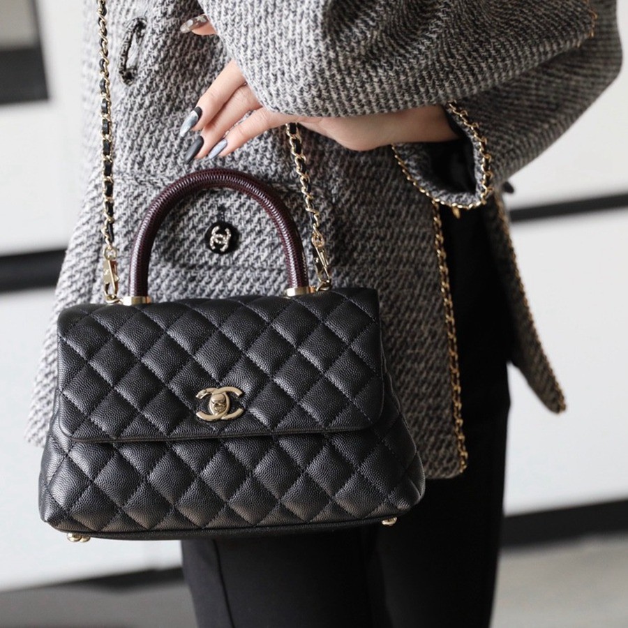 Coco Handle 蜥蜴紋手柄24CM 黑色_12