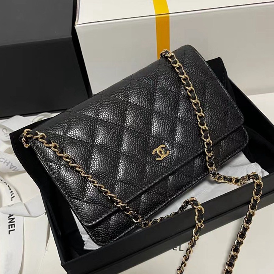 經典款 WOC 黑色 金扣_1