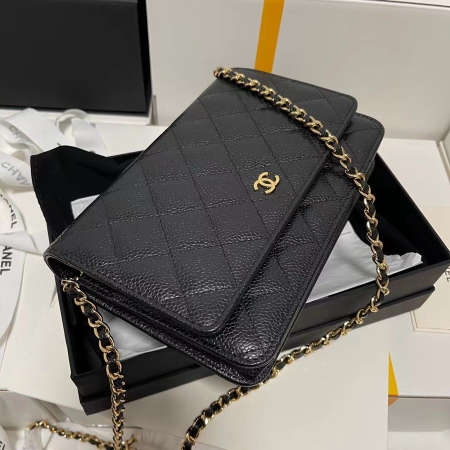 經典款 WOC 黑色 金扣_2