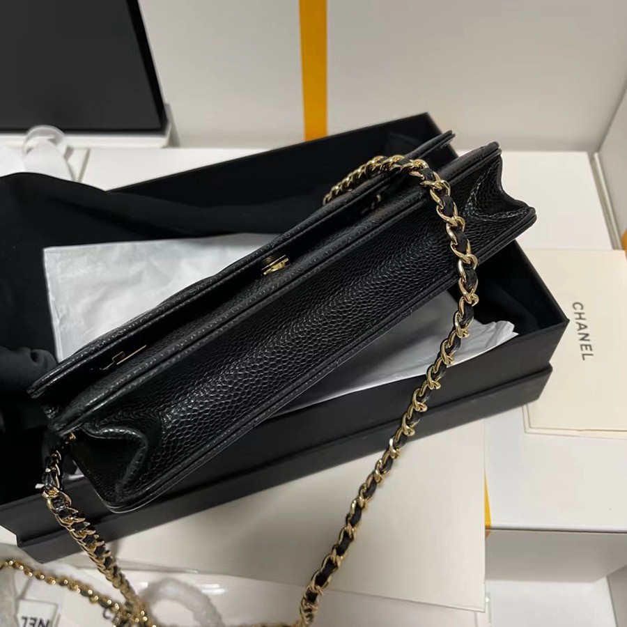 經典款 WOC 黑色 金扣_8