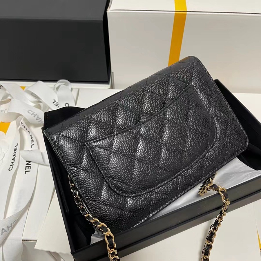 經典款 WOC 黑色 金扣_9