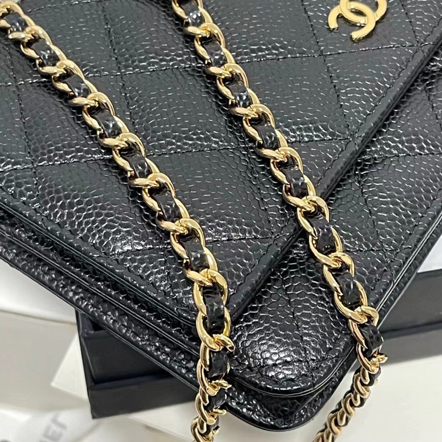 經典款 WOC 黑色 金扣_11