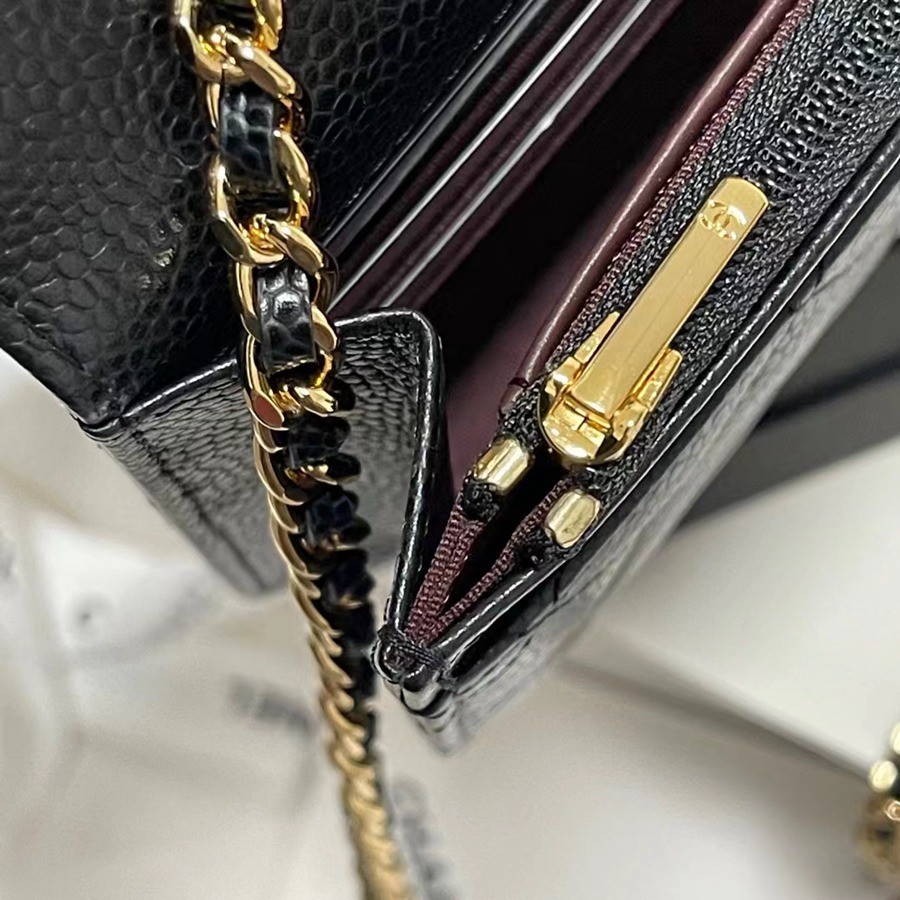 經典款 WOC 黑色 金扣_16