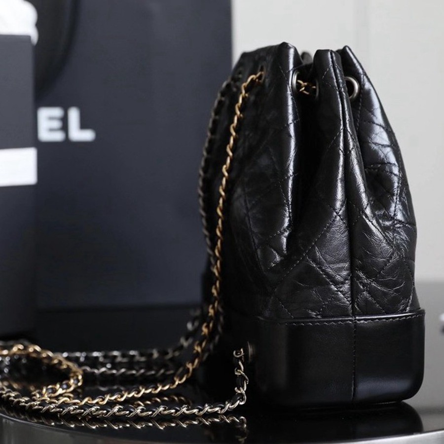 經典流浪雙肩包 黑色 銀扣_3