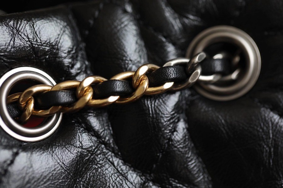 經典流浪雙肩包 黑色 銀扣_6