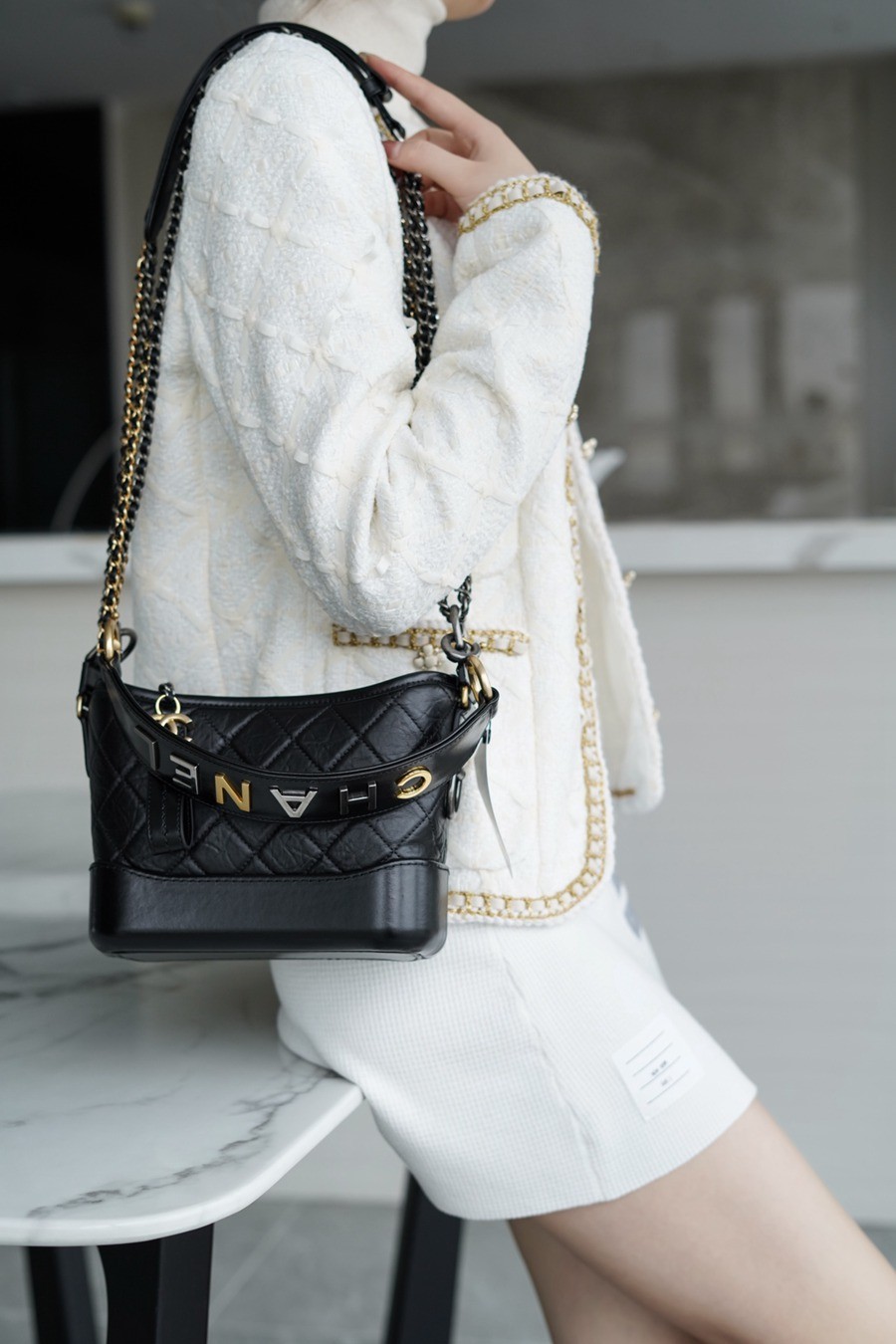 經典流浪包 黑色 20CM_12