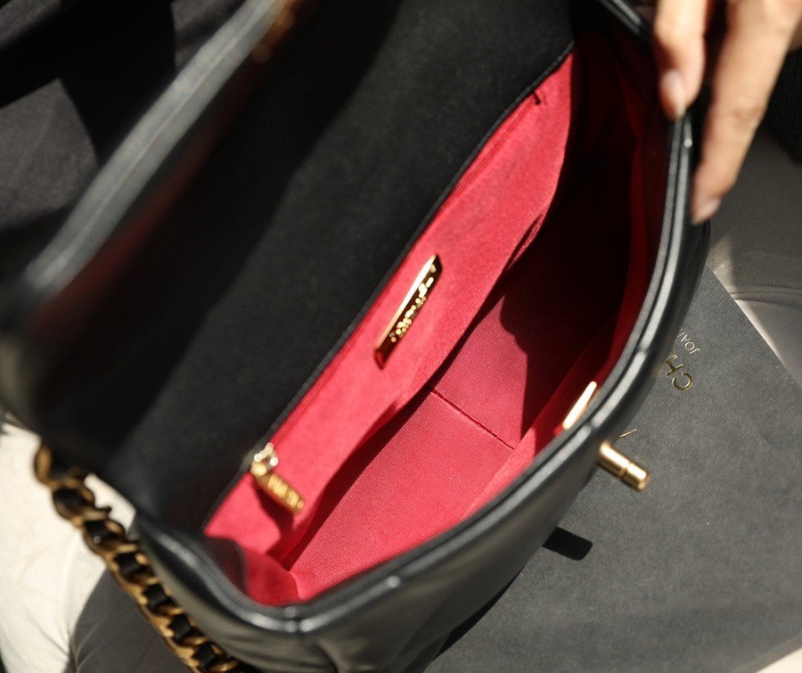 19Bag 黑色 金扣 26CM_6
