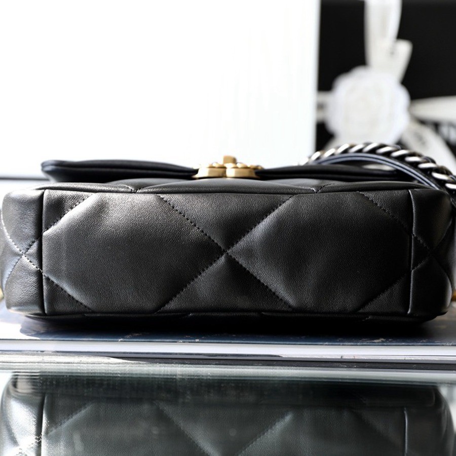 19Bag 黑色 金扣 26CM_4