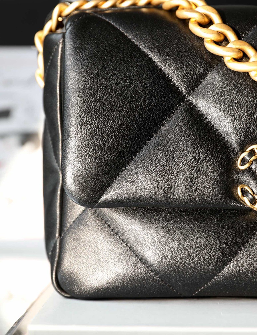 19Bag 黑色 金扣 26CM_2