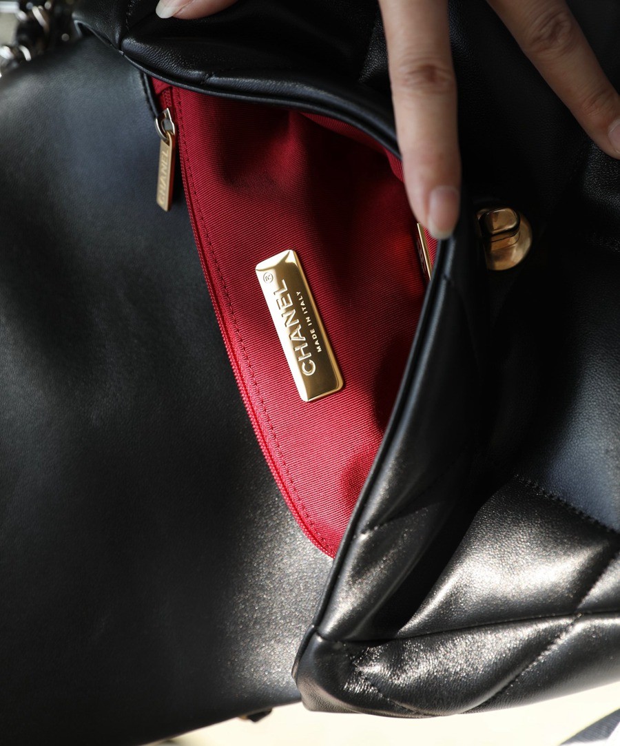 19Bag 黑色 金扣 26CM_7