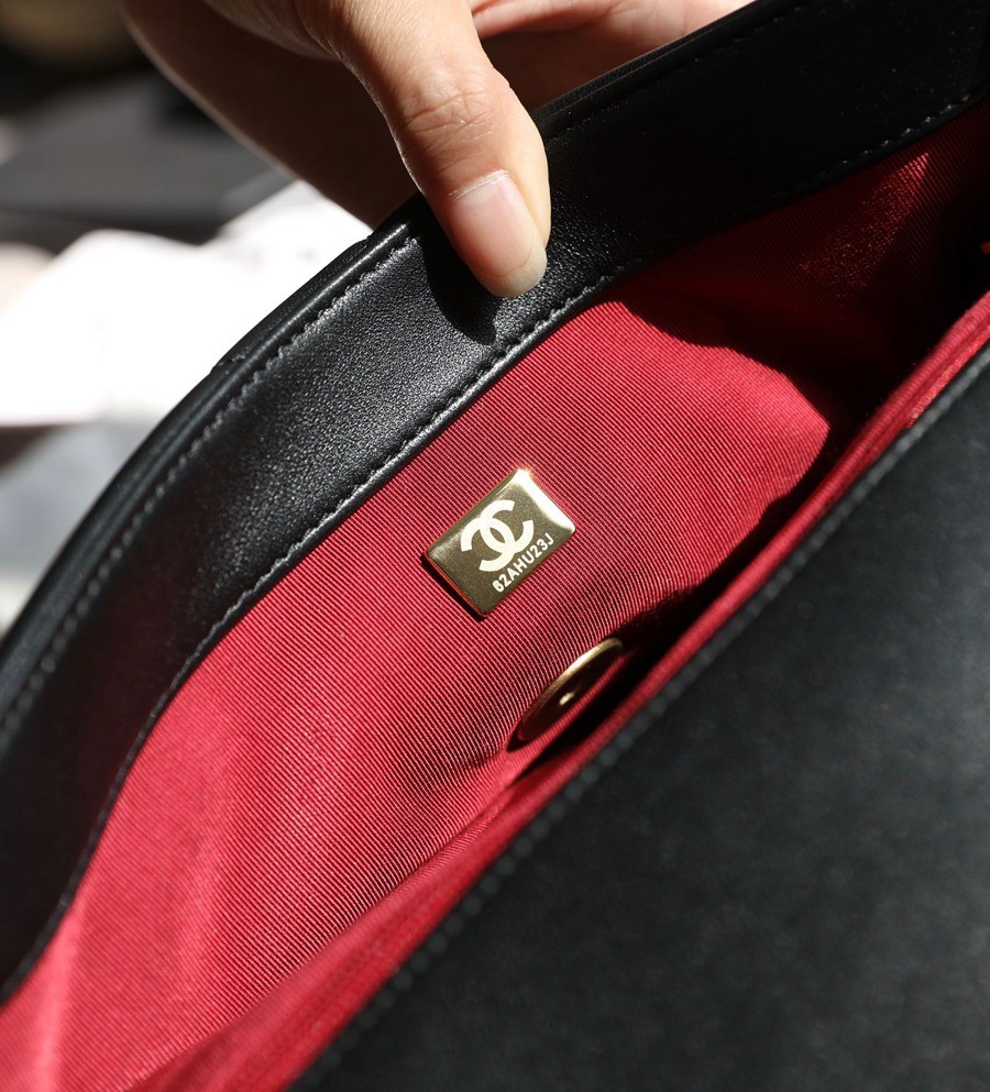 19Bag 黑色 金扣 26CM_8