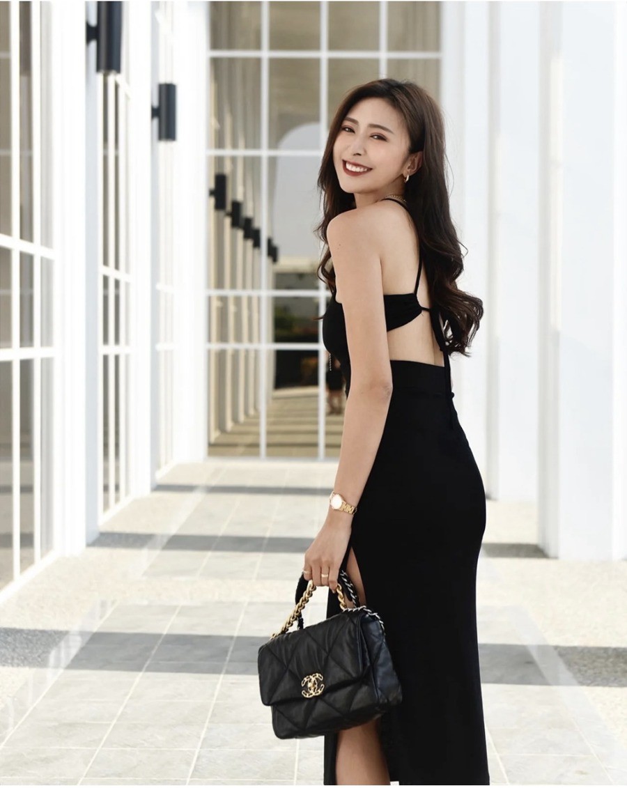 19Bag 黑色 金扣 26CM_14