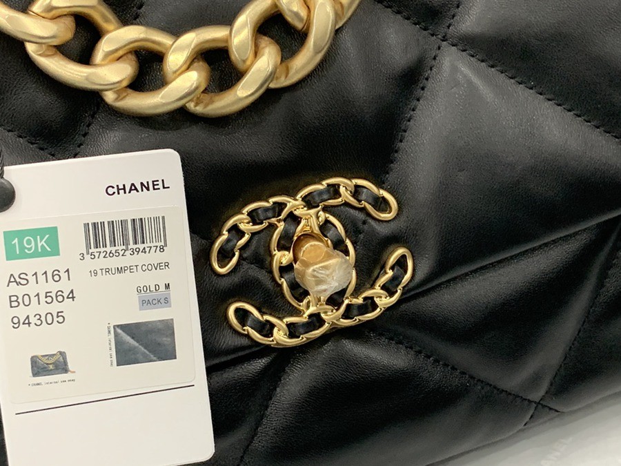 19Bag 黑色 金扣 30CM_5