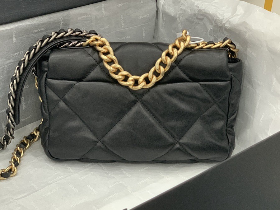 19Bag 黑色 金扣 30CM_3