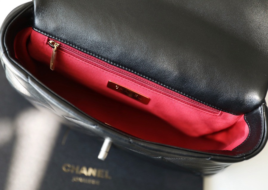 19Bag 黑色 銀扣 山羊皮 小號26CM_3