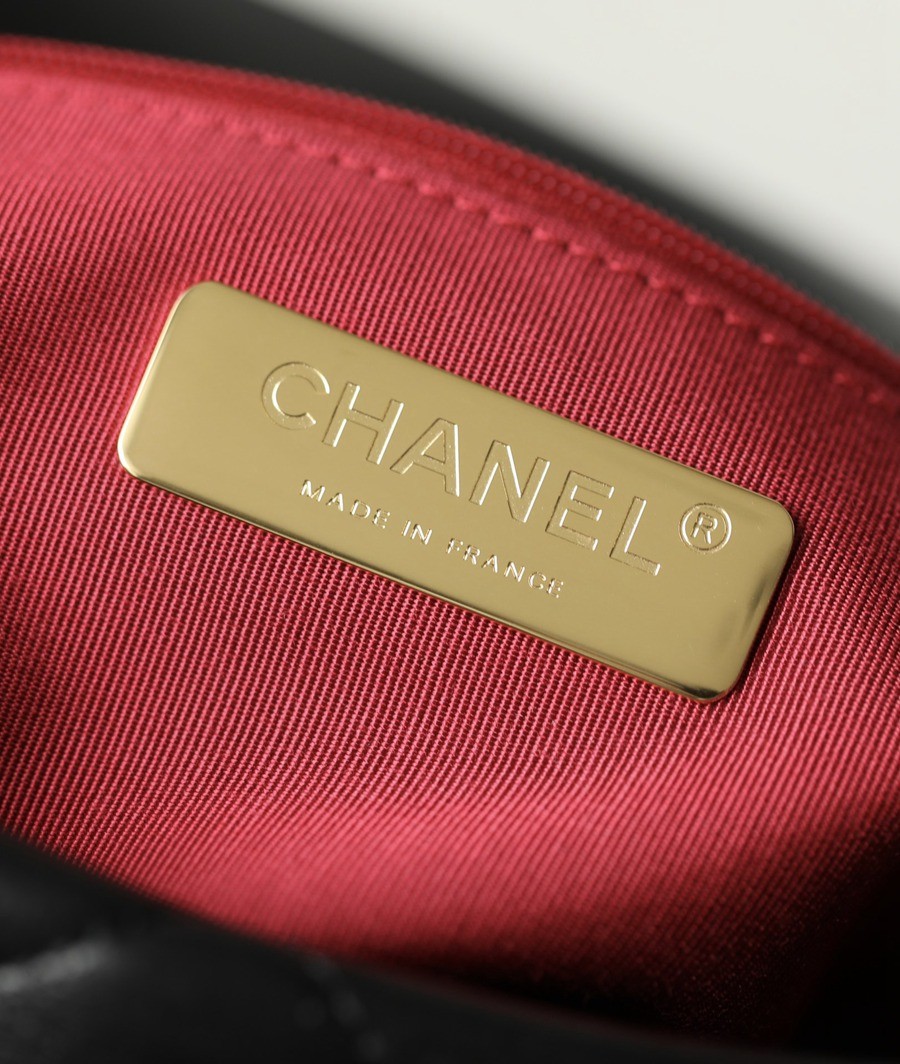 19Bag 黑色 銀扣 山羊皮 中號30CM_6