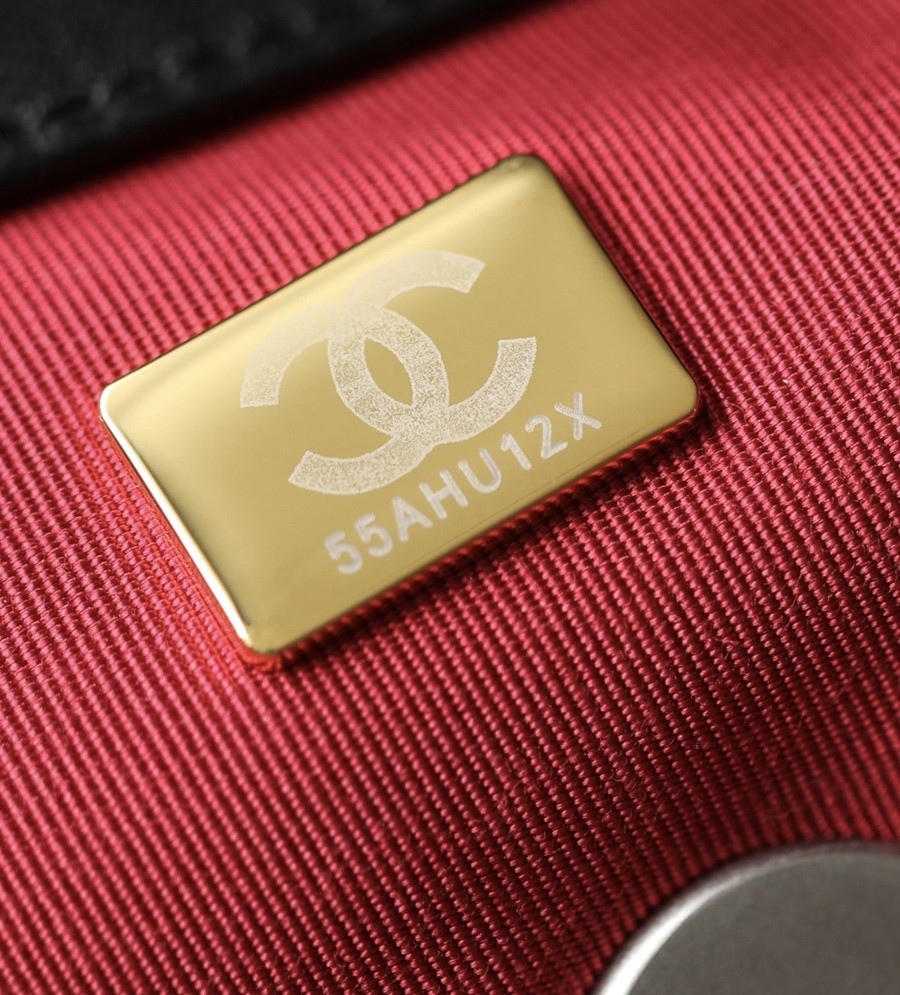 19Bag 黑色 銀扣 山羊皮 中號30CM_7