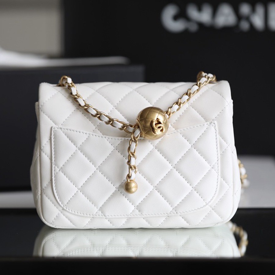 CF 23S 金球方胖子 羊皮 白色 金扣_2