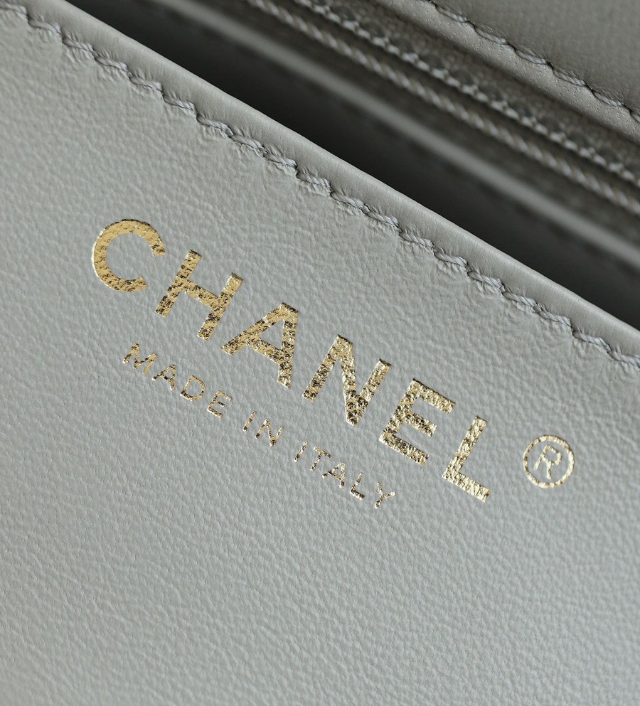 CF 經典款 金球方胖子 羊皮 斑鳩灰 金扣_8