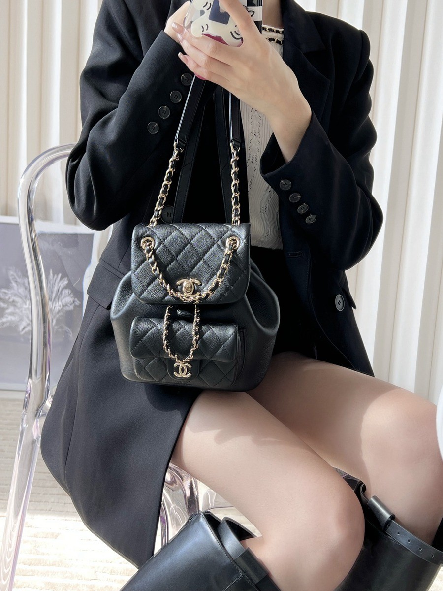 23C Duma雙肩包 黑色 小號_11