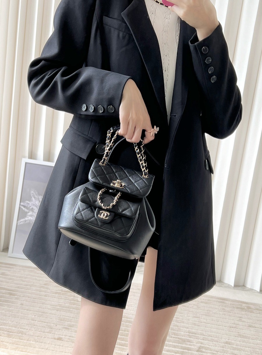 23C Duma雙肩包 黑色 小號_12