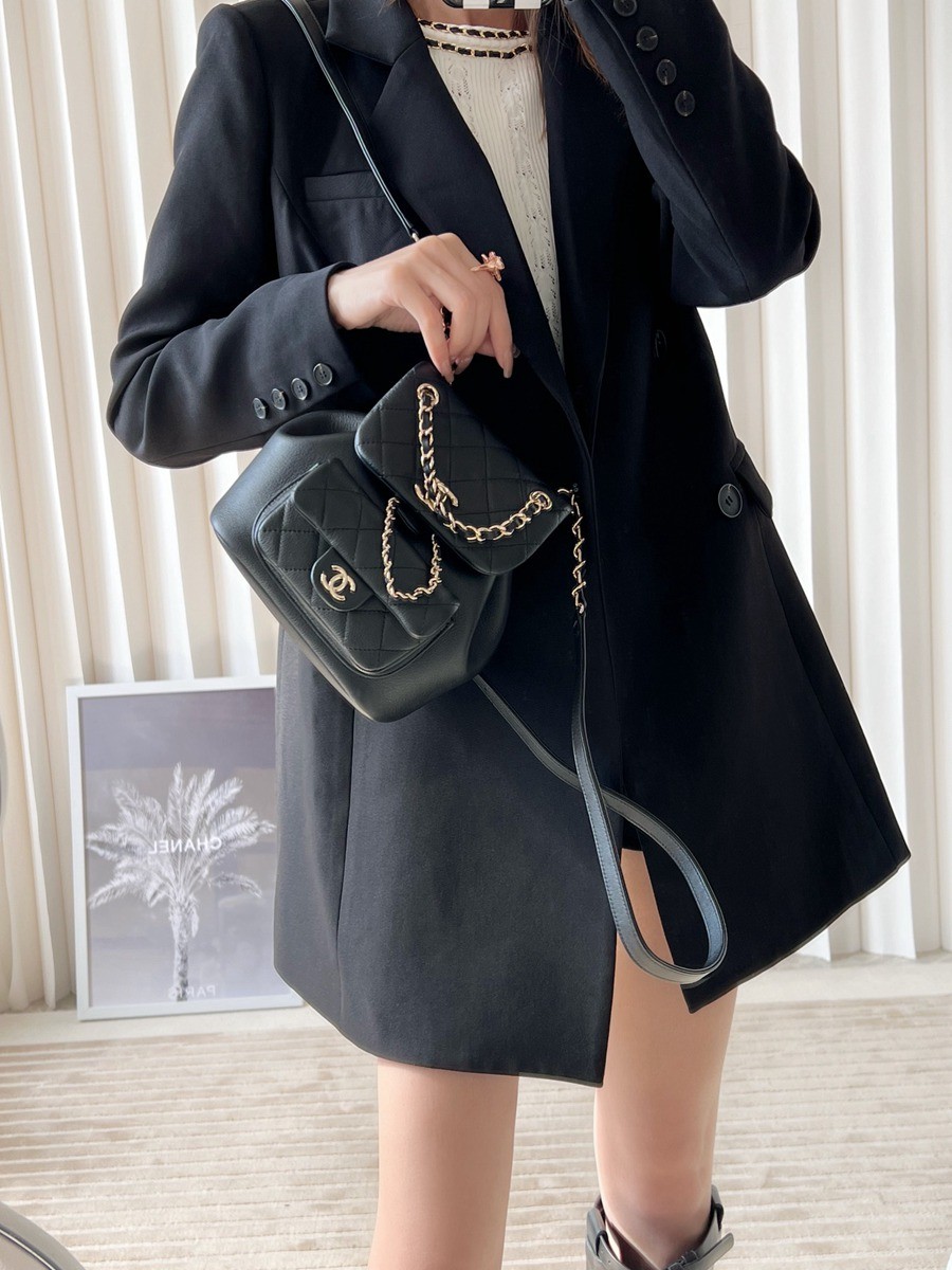 23C Duma雙肩包 黑色 小號_15