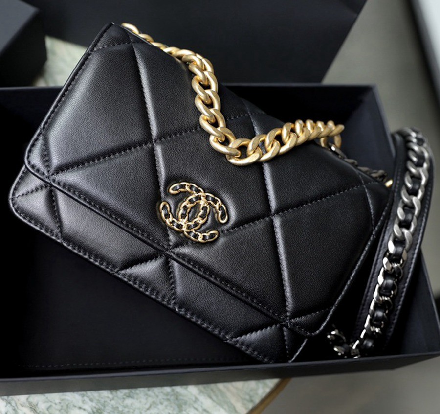 19 WOC 小羊皮 黑色 金扣_3