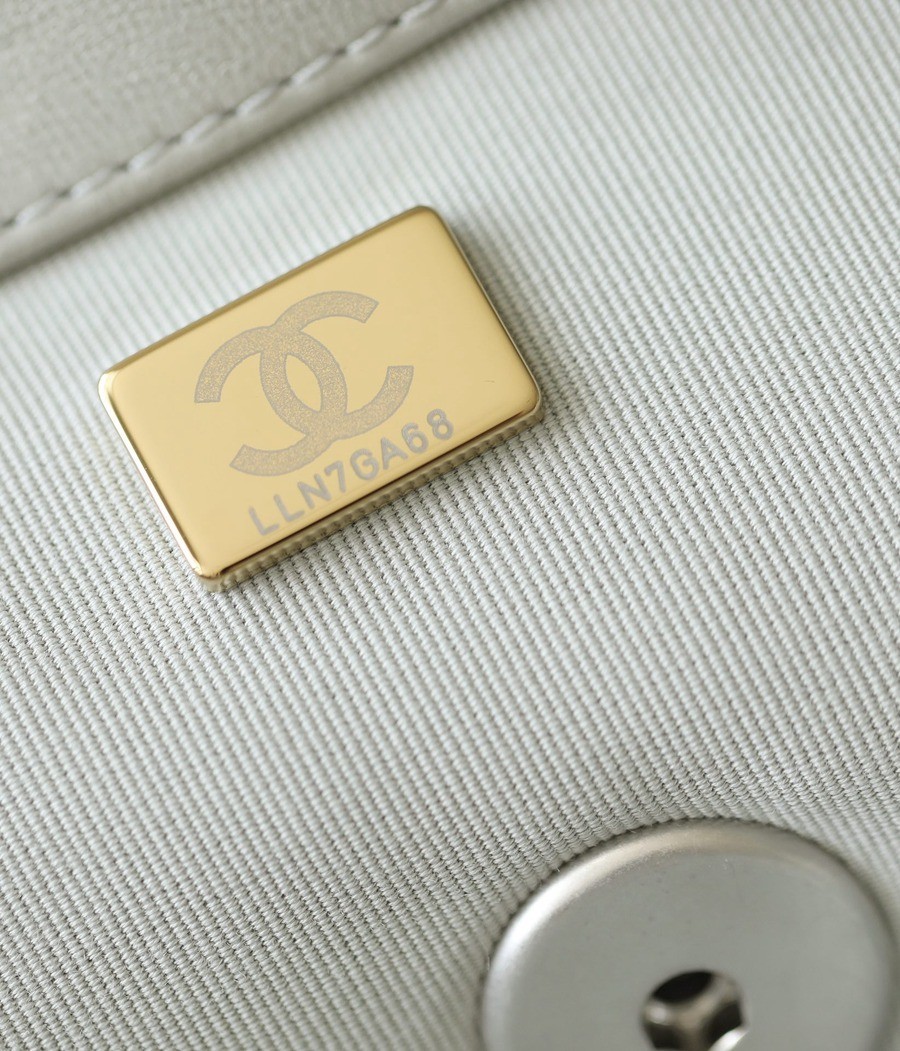 19Bag 白色 銀扣 26CM_8