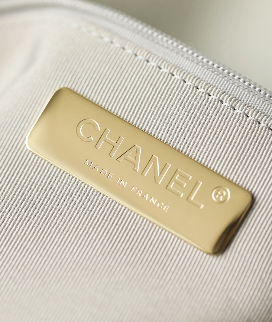 19Bag 白色 銀扣 30CM_7