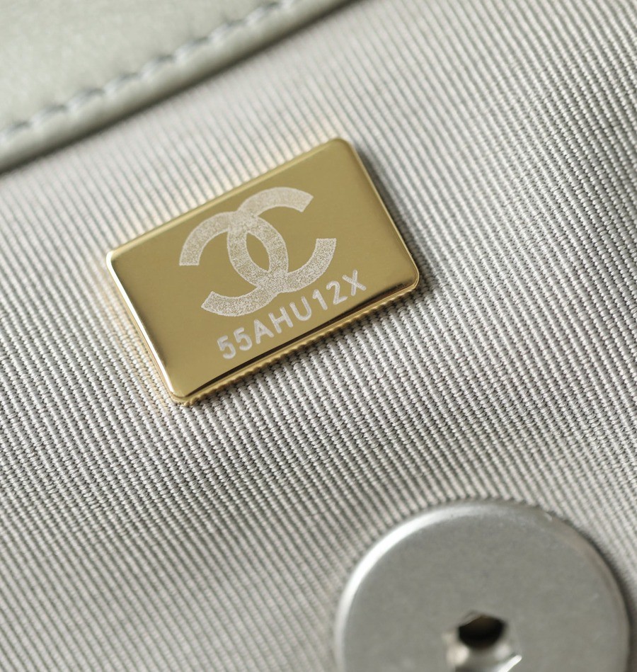 19Bag 白色 銀扣 30CM_8