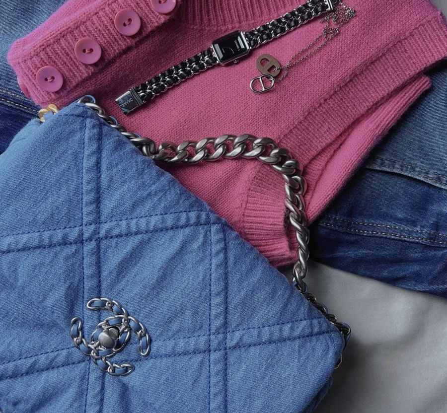 19Bag 丹寧牛仔 淺色 26CM_9