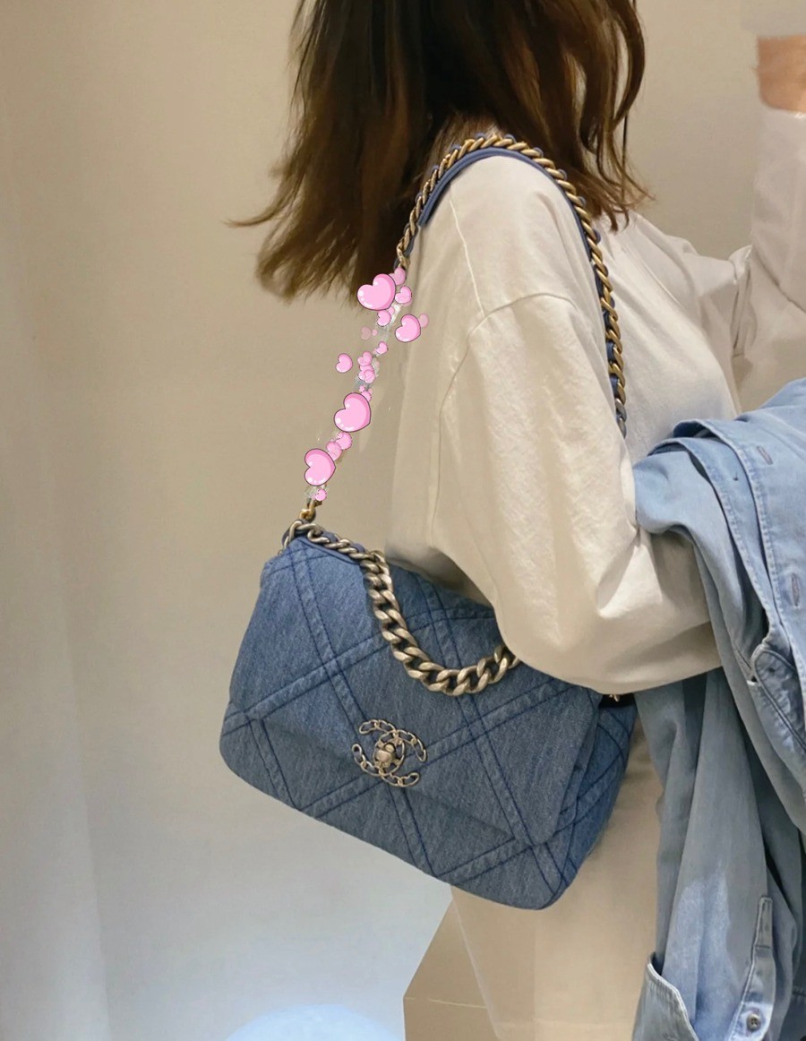 19Bag 丹寧牛仔 淺色 26CM_10