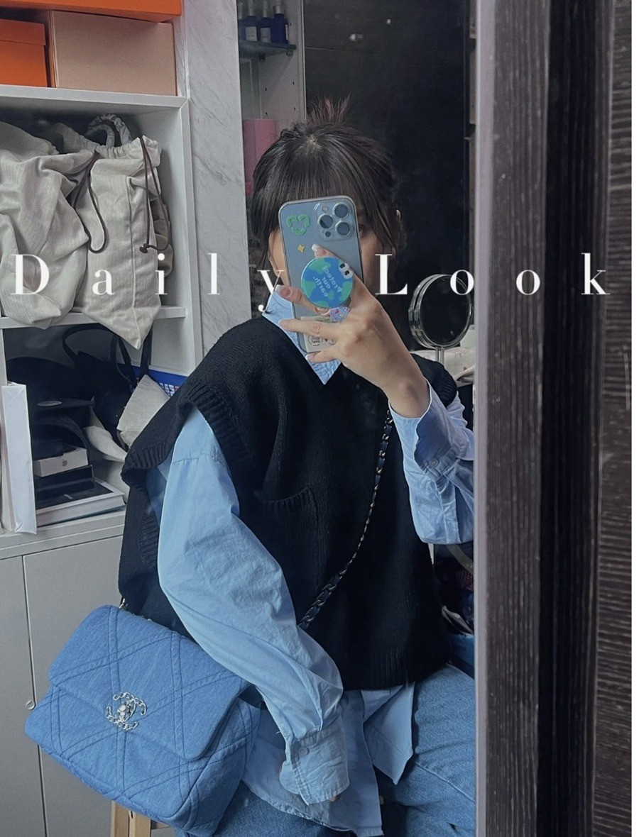 19Bag 丹寧牛仔 淺色 26CM_15