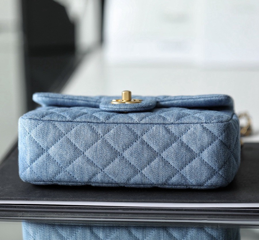 CF 經典款 金球 Mini 牛仔藍 金扣_6