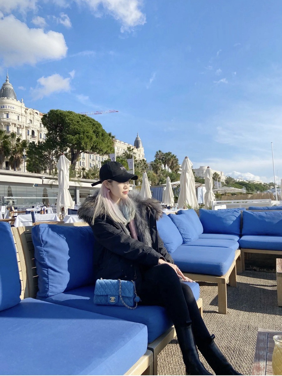 CF 經典款 金球 Mini 牛仔藍 金扣_10