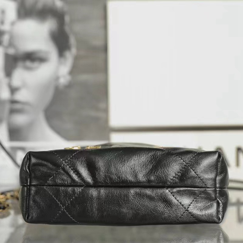 22Bag mini 珠鏈條 黑色_6