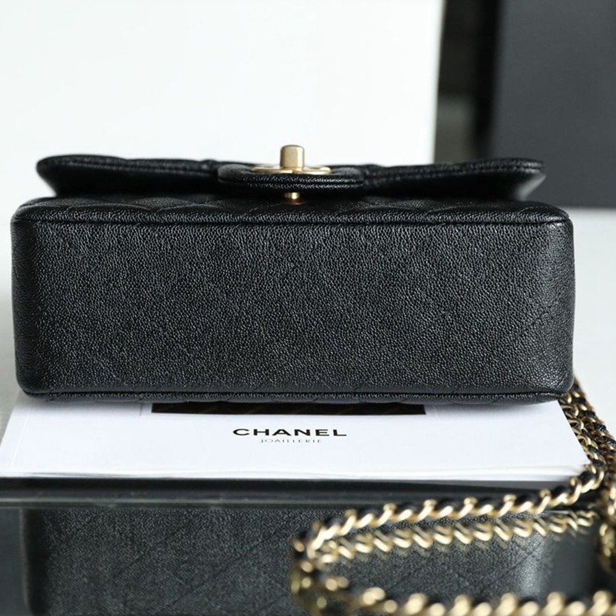 CF Mini handle 牛皮 黑色 金扣_4