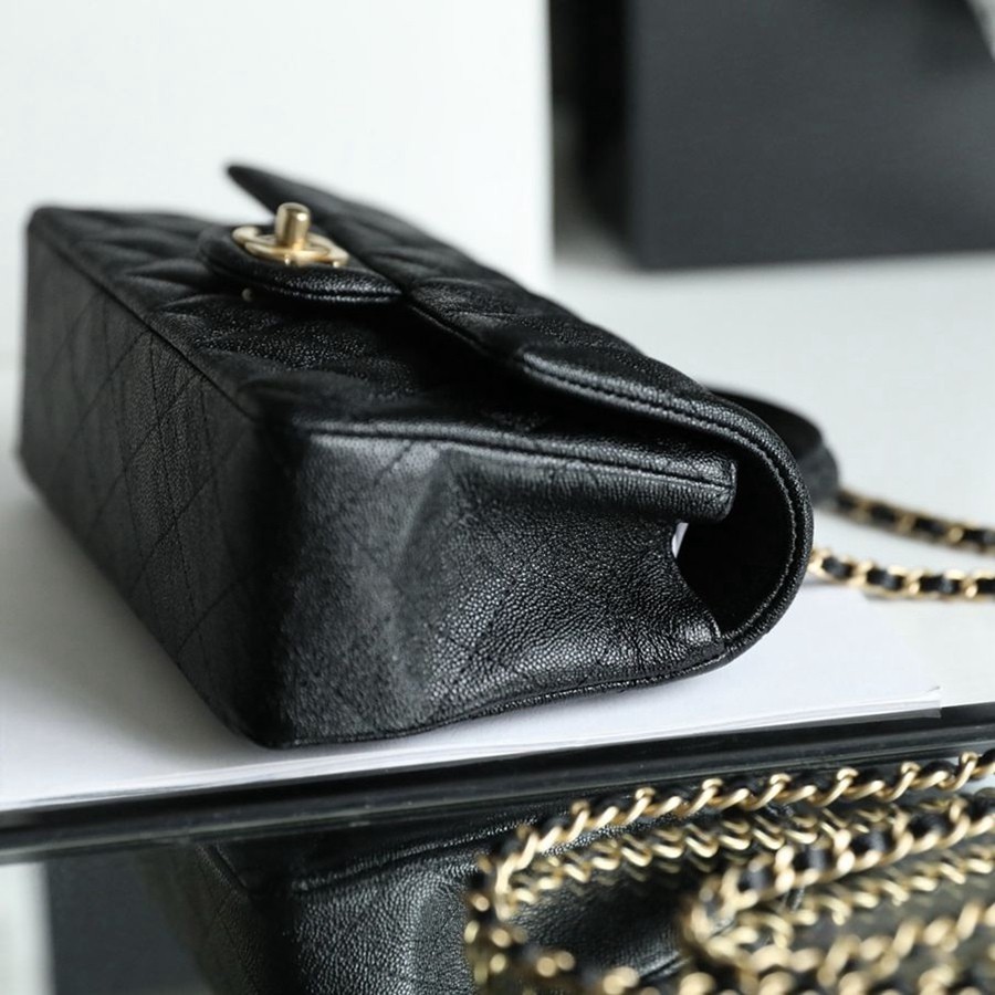 CF Mini handle 牛皮 黑色 金扣_3