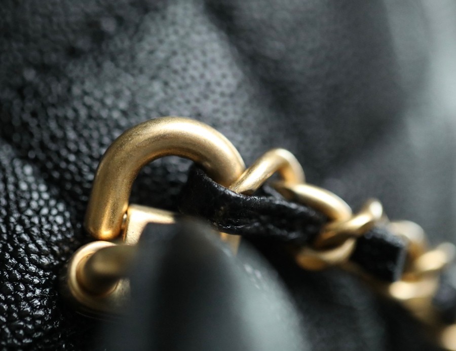 CF Mini handle 牛皮 黑色 金扣_9