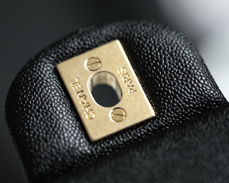 CF Mini handle 牛皮 黑色 金扣_11