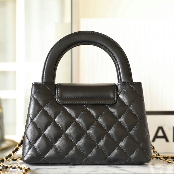 小香 23K系列 Kelly 手提鏈條包大號 黑色_4