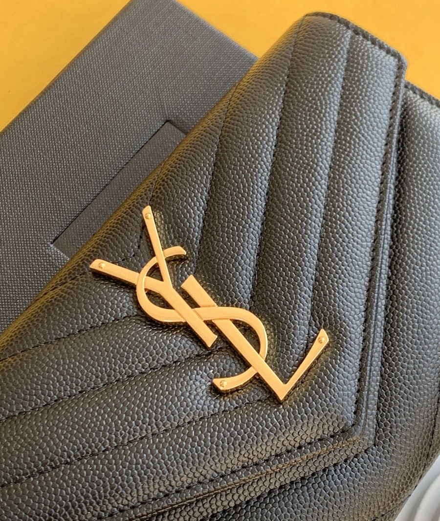 Y家 魚子醬牛皮 信封長夾_5