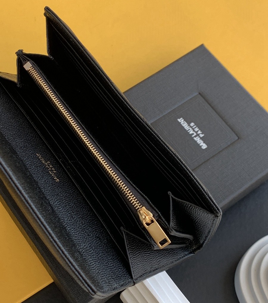 Y家 魚子醬牛皮 信封長夾_7