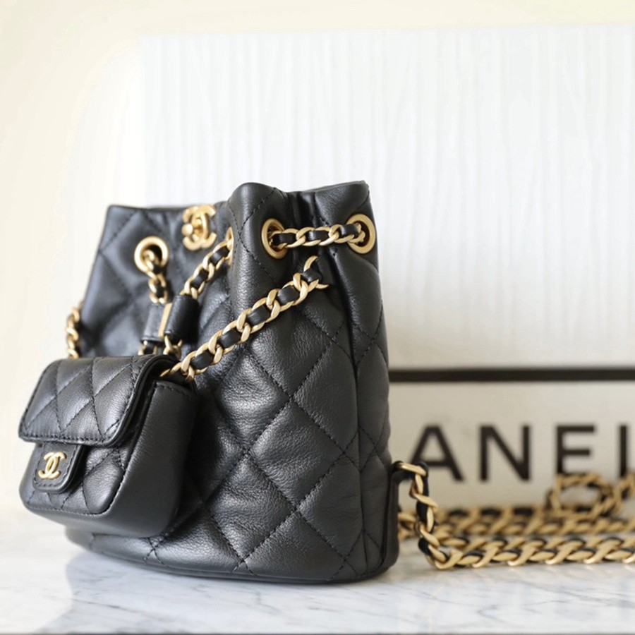 小香 23A 子母雙肩背包 黑色_2