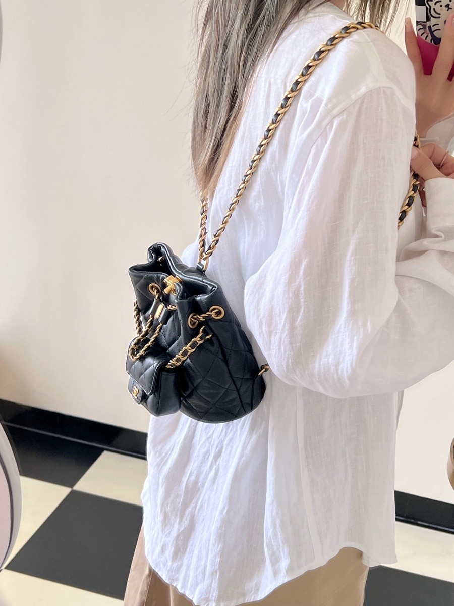 小香 23A 子母雙肩背包 黑色_21