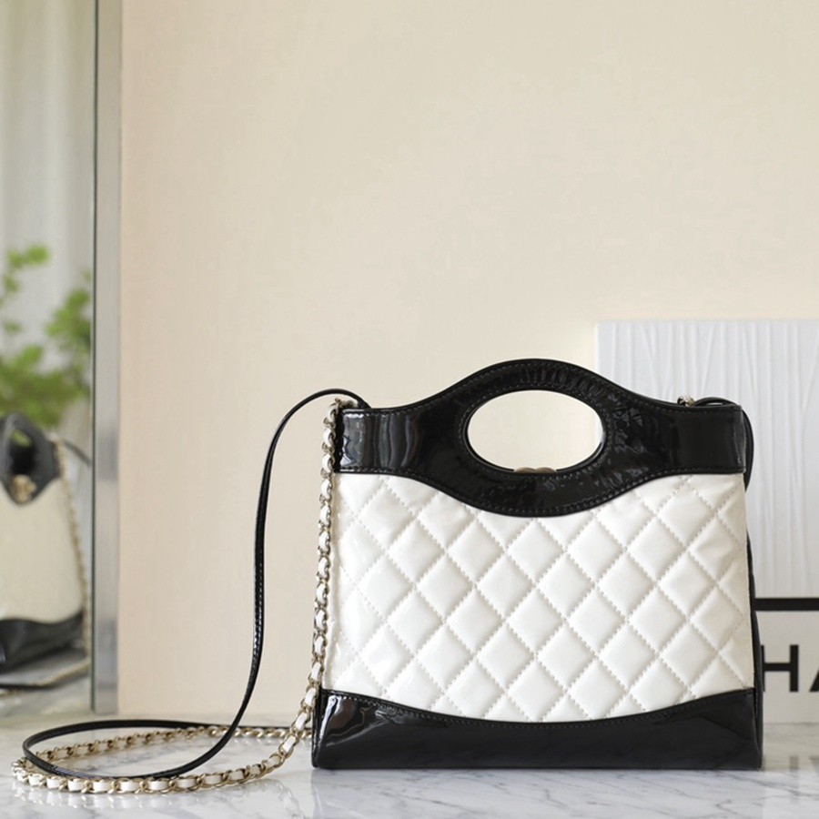 小香 23A 迷你31Bag購物袋 黑/白_3