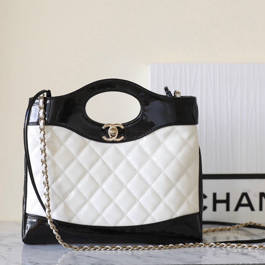 小香 23A 迷你31Bag購物袋 黑/白_1